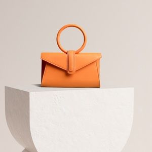 Orange Leather Bag